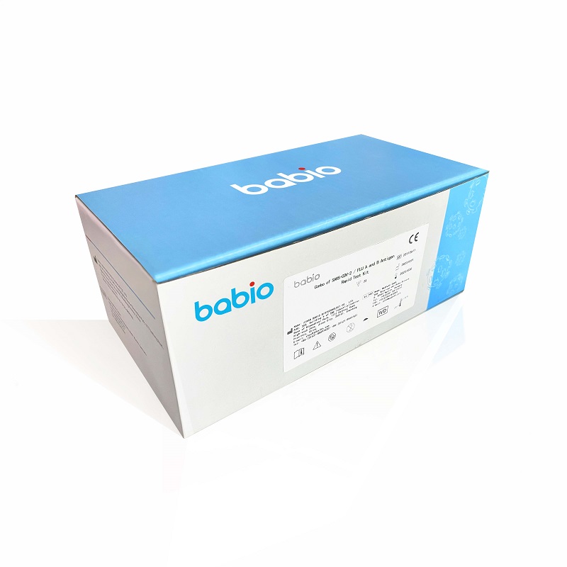 Combinação de kit de teste rápido de antígeno SARS-COV-2 / GRIPE A e B
