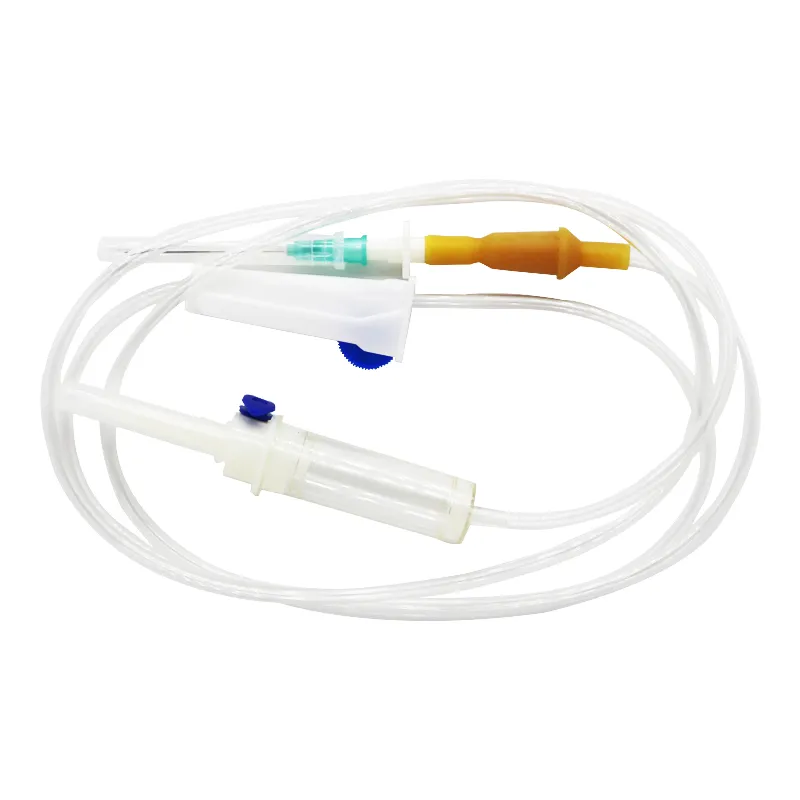 Conjunto de infusão descartável