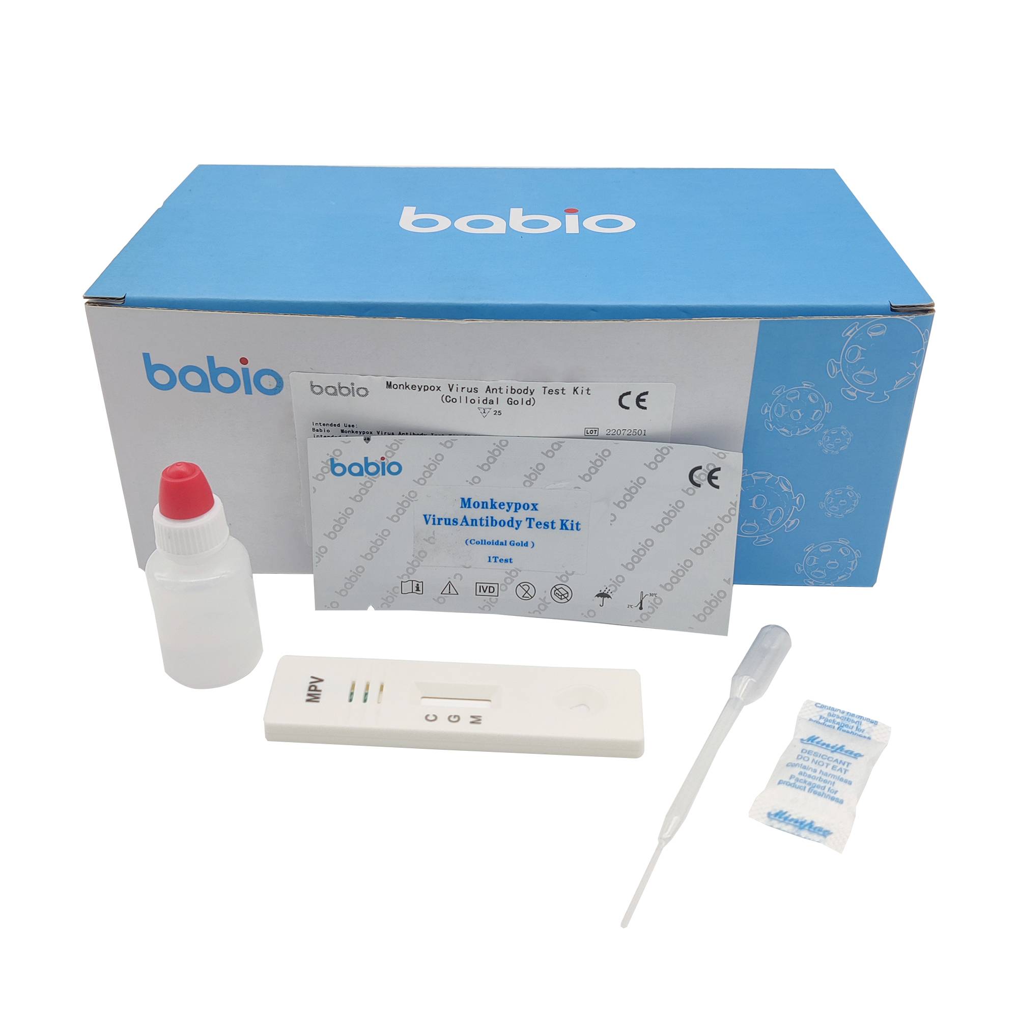 Kit de teste de anticorpos contra vírus Monkeypox (ouro coloidal)