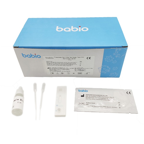 Kit de teste de anticorpo Treponema Pallidum (ouro coloidal)